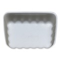 Food Containers & Lids | GEN 2WH 8.5 in. x 6.03 in. x 1.11 in. #2 Meat Trays - White (500/Carton) image number 2