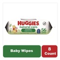 Hand Sanitizing Wipes | Huggies 31803 Natural Care 3.88 in. x 6.6 in. 1-Ply Sensitive Baby Wipes - Unscented White (8/Carton) image number 5