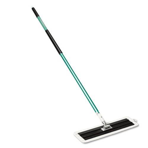 Mops | 3M 55593 Easy Scrub 16 in. Microfiber Head Flat Mop Tool with 54 in. Green Aluminum Handle image number 0