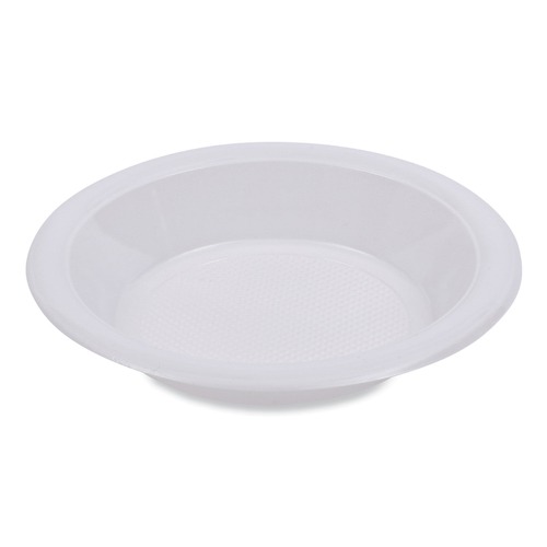 Bowls | Boardwalk BWKBOWLHIPS12WH Hi-Impact 10 - 12 oz. Plastic Bowls - White (1000/Carton) image number 0