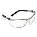 Eye Protection | 3M 11375-00000-20 BX Molded-In 2.0plus Diopter Strength Safety Glasses - Silver/Black Frame, Clear Lens image number 0