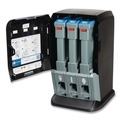 Cutlery Dispensers | Dixie DUSSTDSP3MINI 13.15 x 31.03 x 17.5 Tri-Tower Mini Dispenser - Black/Gray image number 2