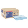 Cleaning Cloths & Wipes | Tork 192196 13 in. x 21 in. Quat Friendly 1/4 Fold Foodservice Cloths - Blue (150/Carton) image number 0