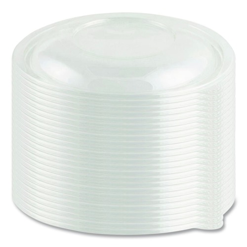 Food Containers & Lids | Anchor 4400207 7 in. x 0.75 in. Crystal Classics Plastic Lid - Clear (150/Carton) image number 0