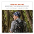Head & Face Protection | Ergodyne 12476 Chill-Its 6615 One Size Fits Most High-Performance Bandana Doo Rag with Terry Cloth Sweatband - Lime image number 1