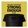 Indoor Waste Receptacles | Rubbermaid Commercial 1779739 Brute 55 Gallon Resin Container - Black (3/Carton) image number 4