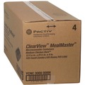 Food Containers & Lids | Pactiv Corp. YCNC300800NH 13.3 in. x 8.4 in. x 4 in. ClearView MealMaster Chicken Barn - Black/Clear (105/Carton) image number 1