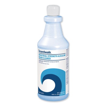 DRAIN CLEANERS | Boardwalk BWK 4823EA 32 oz Bottle Unscented Industrial Strength Alkaline Drain Cleaner