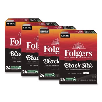 Folgers 5000368733 Gourmet Selections Coffee K-Cups - Black Silk (96/Carton)