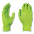 Food Service Disposable & Single Use Gloves | Ammex GWGN46100 8 mil Heavy-Duty Industrial Powder-Free Nitrile Gloves - Large, Green (1000/Carton) image number 1