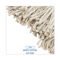 Mop Heads | Boardwalk BWK216CCT 16 oz. Cotton Premium Cut-End Wet Mop Heads - White (12/Carton) image number 6