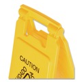 Signs | Boardwalk 3690904 10 in. x 2 in. x 26 in. 2-Sided Site Safety Wet Floor Caution Sign - Yellow image number 3