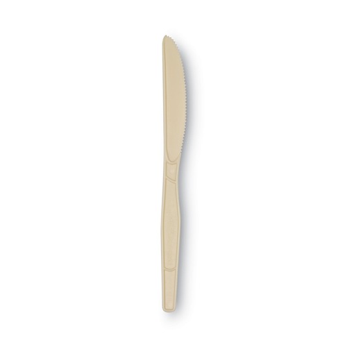 Disposable Knives | Dixie SSK11B SmartStock Series-O 7 in. Mediumweight Bio-Blend Plastic Cutlery Knives Refill - Beige (40/Pack, 24 Packs/Carton) image number 0