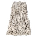 Mop Heads | Rubbermaid Commercial FGV11800WH00 24 oz. 1 in. Band Economy Cut-End Cotton Wet Mop Head - White (12/Carton) image number 0