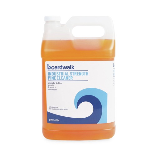 All Purpose Cleaners & Degreasers | Boardwalk 597500-41ESSN 1 Gallon Industrial Strength Cleaner - Pine Scent (4/Carton) image number 0