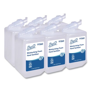 HAND SANITIZERS | Scott 91560 1000ml Pro Moisturizing Foam Hand Sanitizer Refill - Fruity Cucumber Scent (6/Carton)