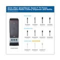 Cutlery Dispensers | Dixie DUSSTDSP3 SmartStock 13.16 x 16.07 x 31.03 Forks/Knives/Spoons Tri-Tower Dispenser - Black/Gray (1/Carton) image number 5