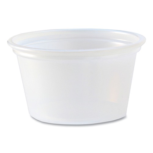 Cups | Fabri-Kal 000000000009505191 0.75 oz. Plastic Portion Cups - Translucent (10/Carton) image number 0