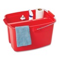 Cleaning Cloths & Wipes | Rubbermaid Commercial 1820583 16 in. x 16 in. Microfiber Cleaning Cloths - Blue (24/Pack) image number 3
