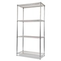 Racks & Shelving | Alera ALESW503618SR NSF Certified Industrial 36 in. x 18 in. x 72 in. 4-Shelf Wire Shelving Kit - Silver image number 2
