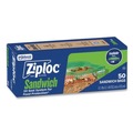 Resealable Bags | Ziploc 383179 6.5 in. x 5.88 in. Resealable Sandwich Bags - Clear (480/Carton) image number 2