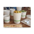 Food Containers & Lids | World Centric BO-SU-32 32 oz 4.4 in. Diameter x 5.8 in. h No Tree Sugarcane Paper Bowls - Natural (500/Carton) image number 3