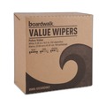 Cleaning Cloths & Wipes | Boardwalk BWK-V030IDW2 9.33 in. x 16.5 in. DRC Wipers - White (100 Dispenser Packs, 9 Dispenser Packs/Carton) image number 1