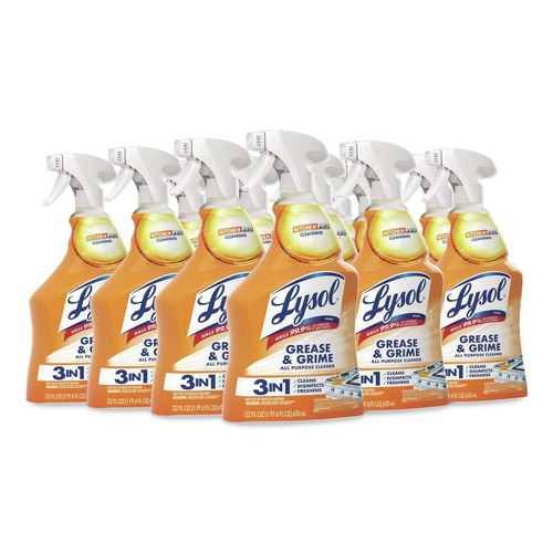 Industrial Cleaning Products | LYSOL Brand 19200-79556 22 oz. Spray Bottle Kitchen Pro Antibacterial Cleaner - Citrus Scent (9/Carton) image number 0