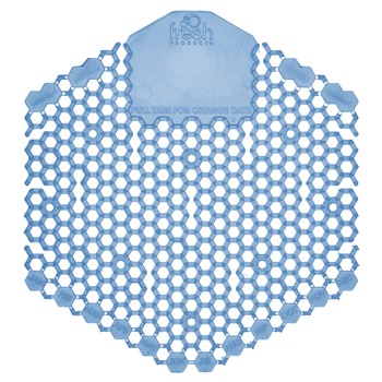 Fresh Products 3WDS-F-010I060M-06 Wave 3D Urinal Deodorizer Screen - Blue, Cotton Blossom Scent (10/Box, 6 Boxes/Carton)