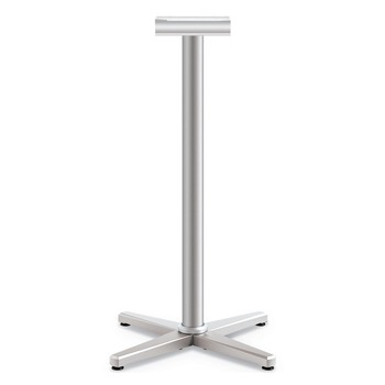 TABLE BASES LEGS | HON HCT42MX.PR8 Arrange 25.59 in. x 25.59 in. x 40 in. X-Leg Base for 30 in. - 36 in. Tops - Silver