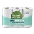 Cleaning Cloths & Wipes | Seventh Generation 13733 100% Recycled 2-Ply Bathroom Tissue - White (240 Sheets/Roll, 12 Rolls/Pack) image number 0