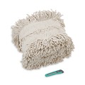 Mop Heads | Boardwalk BWKFF40 5 in. Flash forty Disposable Cotton Dust Mop Head - Natural image number 1