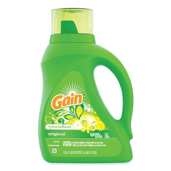 Gain 55861 46 oz. Bottle Liquid Laundry Detergent - Gain Original Scent (6/Carton)