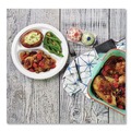 Plates | Chinet 81230 10.25 in. Diameter Heavyweight 3-Compartment Plastic Plates - White (500/Carton) image number 1