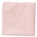 Cleaning Cloths & Wipes | Rubbermaid Commercial 1820581 16 in. x 16 in. Microfiber Cleaning Cloths - Pink (24/Pack) image number 0