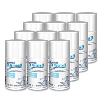 Boardwalk CP110BOARDWK 7 oz Metered Air Freshener Refill - Fresh Linen Scent (12/Carton)