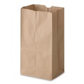 Grocery Bags | Ross & Wallace Paper Products 100305500PK/BL 5.25 in. x 3.38 in. x 10.94 in. #5 Size Grocery Paper Bags - Kraft (500/Bundle) image number 2