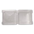 Perforated Roll & Hand Towels | Karat FP-HC99PET-1C PET Plastic Hinged Container 9 x 9 x 3.6 Clear Plastic 100/Pack 2 Packs/Carton image number 4