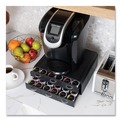 Perforated Roll & Hand Towels | Mind Reader TRY6PC-BLK 14 in. x 12.25 in. x 4.75 in. 2-Tier 6-Drawer Single Serve Coffee Pod Drawer - Black image number 1