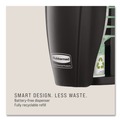 Air Freshener Dispensers | Rubbermaid Commercial 1793546 TC TCell 2.9 in. x 2.75 in. x 5.9 in. Odor Control Dispenser - Black image number 3