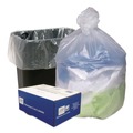 High-Density Trash Bags | Ultra Plus 1506824 24 in. x 24 in. 10-Gallon 8 mic. Can Liners - Natural (1000/Carton) image number 3