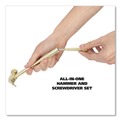 Hammers | Great Neck 19006 6.5 in. Long Nesting Handle 5-in-1 Carpenter's Hammer with 4 Screwdrivers - Gold image number 6