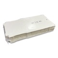 Pizza Boxes | Karat FP-PBF16W 16 in. x 16 in. x 1.97 in. Corrugated Paper Boxes - White/Brown (50/Bundle) image number 0