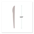 Disposable Knives | Eco-Products EP-S011-W Plantware 6 in. Knife Compostable Cutlery - White (1000/Carton) image number 7