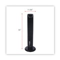 Air Cooling Equipment | Alera ALEFAN363 36 in. 3-Speed Oscillating Plastic Tower Fan with Remote Control - Black image number 4