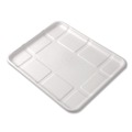 Food Containers & Lids | Eco-Products EP-MP8SNFA 10.52 in. x 8.5 in. x 0.5 in. Sugarcane Fiber Meat and Produce Food Trays - White (300/Carton) image number 4