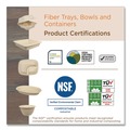 Food Containers & Lids | World Centric BB-SC-12N-LFP 4.5 in. Diameter x 2.5 in. H 12 oz. Paper Fiber Bowls - Natural (500/Carton) image number 4