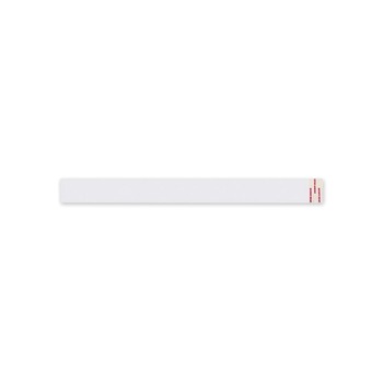Hoffmaster 883173 1.5 in. x 24 in. Peel and Seal Tamper Evident Food Container Paper Bands - White (2500/Carton)