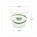 Cups | Eco-Products EP-CC9S-GS 9 oz. GreenStripe Renewable and Compostable Cold Cups - Clear (1000/Carton) image number 10