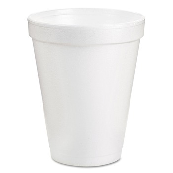 Dart 8J8 8 oz. Foam Drink Cups - White (25/Pack)